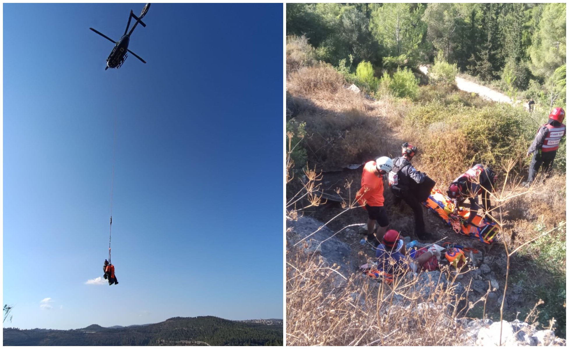 עם רכב שטח ומסוק | כך חולצו מטיילים שנקלעו למצוקה • צפו