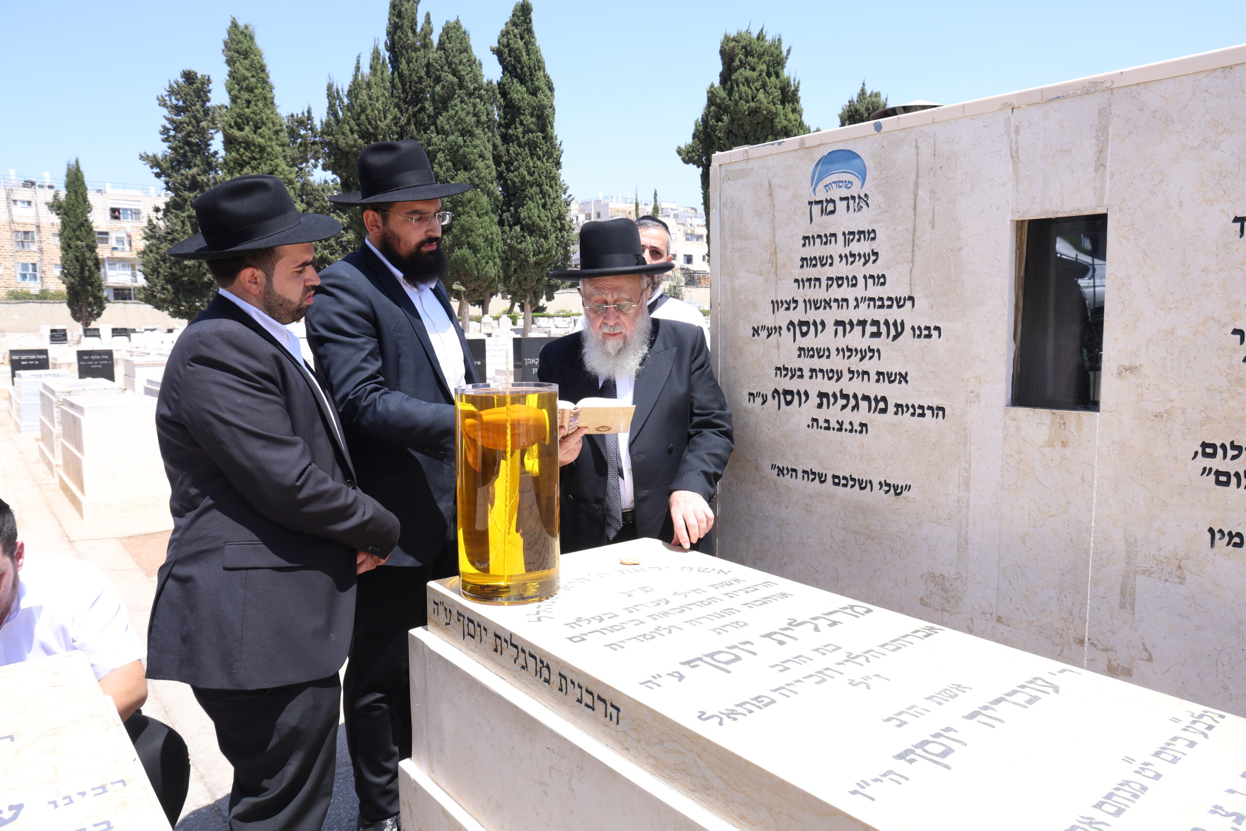 במלאת שלושים שנה לפטירת הרבנית: בנה הראש”ל פקד את קברה 