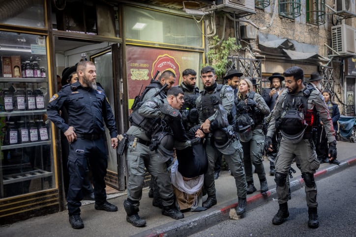 המשטרה עצרה שב”חים במאה שערים, קיצוניים התפרעו