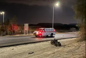 רוכב אופנוע התנגש בכיכר בבאר שבע – ונהרג