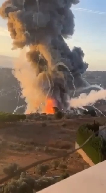 צה”ל תקף בעוצמה – הרקטות התפזרו באוויר | כך זה נראה