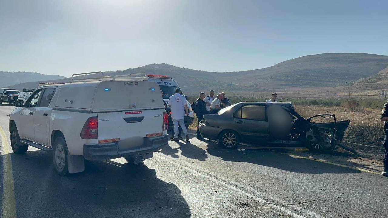 ילד בן 3 נהרג בתאונה קשה ליד איתמר; שישה נפצעו