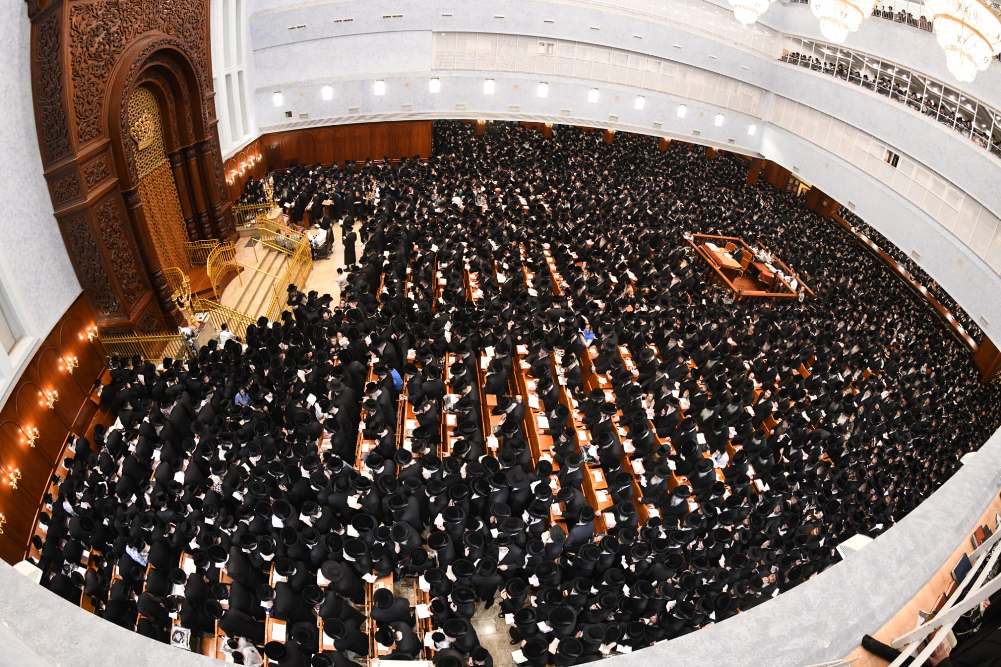 גלריות עמוסות בחסידים והיכל מלא וגדוש: צפו בסליחות ראשונות בבעלזא 