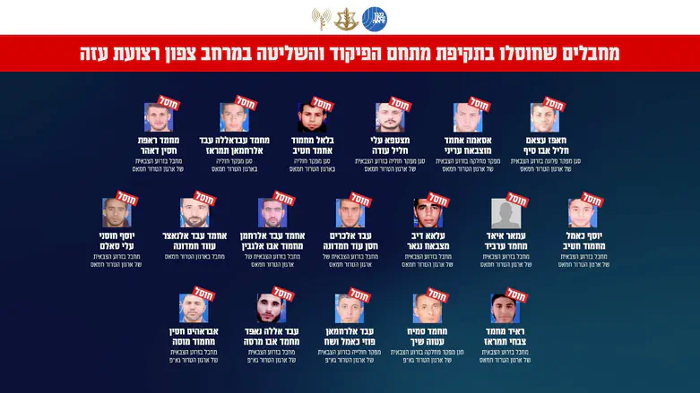 18 מחבלים חוסלו בנקודת ריכוז בצפון עזה