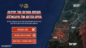 100 מטוסי חיל האוויר תקפו יותר מ-120 מטרות טרור של חיזבאללה בדרום לבנון