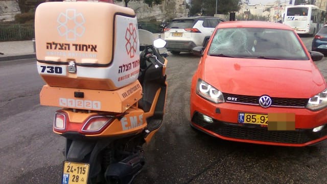 תאונה קשה בירושלים; הנהגת נמלטה ונתפסה במקום עבודתה