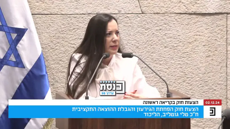 ח”כ טלי גוטליב: מקומו של בוגי יעלון בצינוק