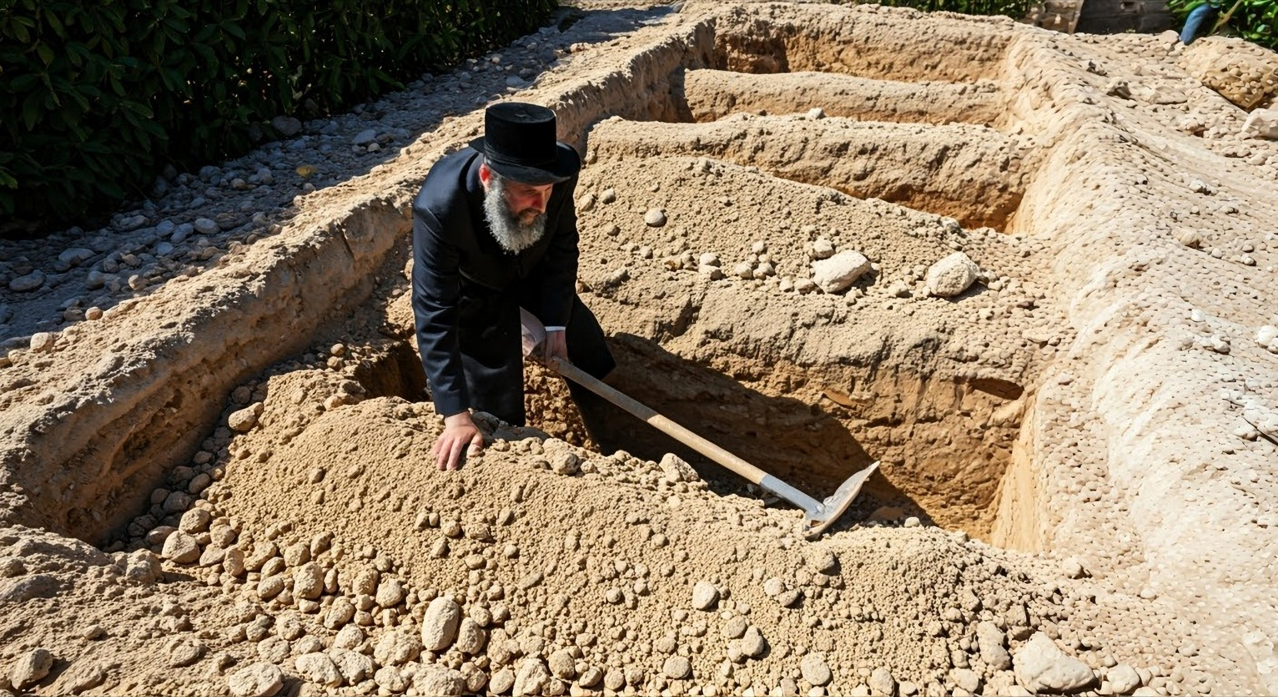 ארונם בא: בבית העלמין צפת חופרים את הקברים להרוגים במרוקו