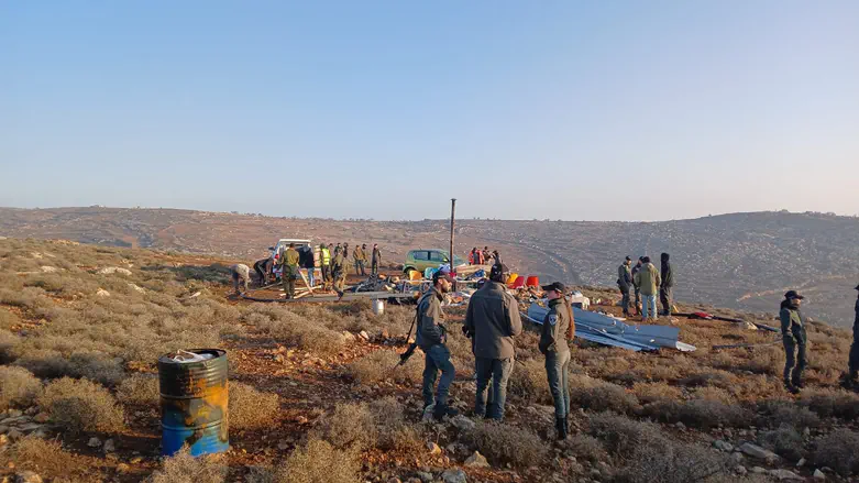 שעות לאחר תקיפת רועה צאן: הרס נקודת התיישבות יהודית בבנימין