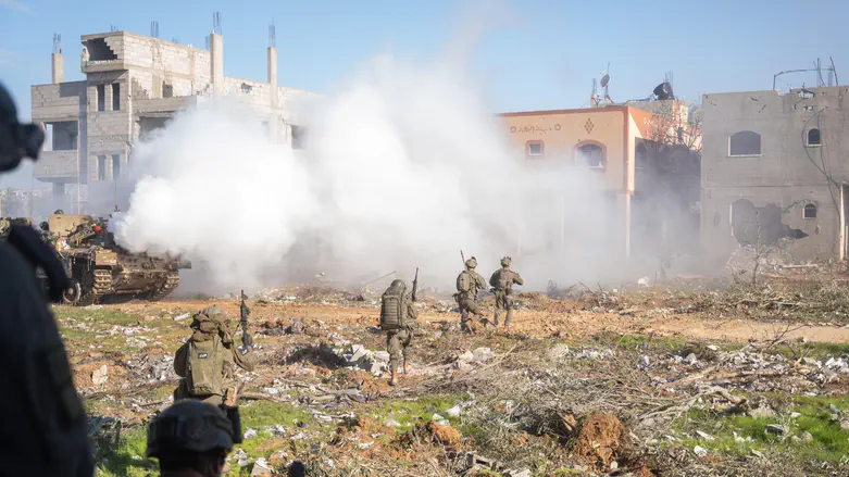 צפו: רחפן נשלח למבנה בבית חאנון וחשף פיר ממולכד