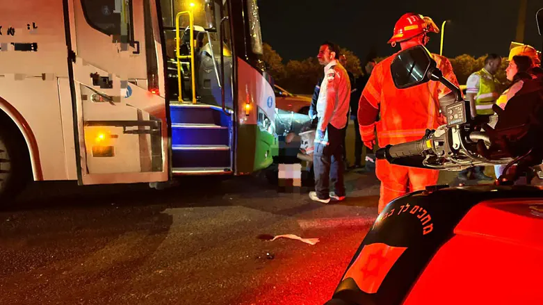 בן 70 נהרג מפגיעת אוטובוס סמוך למחלף גנות