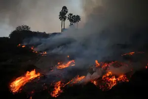 קליפורניה בוערת: 30,000 תושבי לוס אנג’לס נדרשו להתפנות בעקבות שריפה