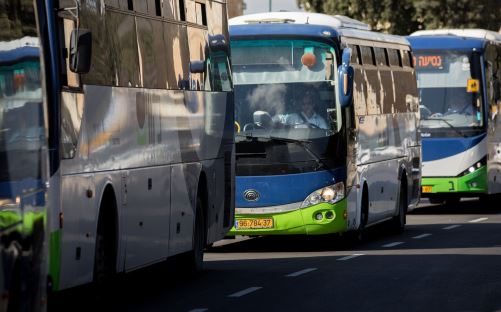 8 פלסטינים משכם, ג’נין וטול כרם נתפסו באוטובוס הציבורי