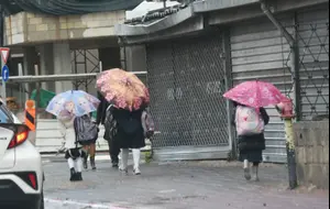 התחזית: גשם בצפון ובמרכז, חשש לשטפונות בהרי יהודה