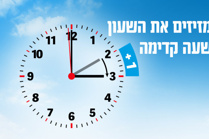 שעון קיץ 2025: מתי מזיזים את מחוגי השעון שעה אחת קדימה?