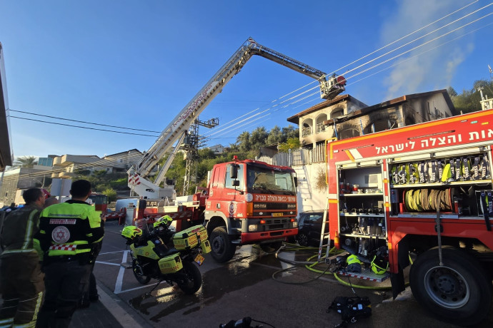 17 נפגעים בשריפה בוילה בטבריה; שתיים קפצו מהחלון